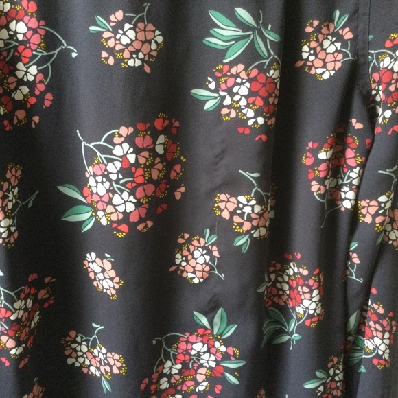 LOFT Silky Floral Button Up Blouse - Picture 5 of 6